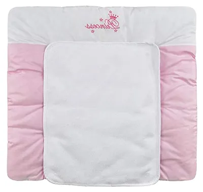 Produktbild von Wickelauflage 70x75 cm weiche Wickelunterlage Wickeltischauflage mit Frotteeauflage wasserdicht waschbar (Princess)
