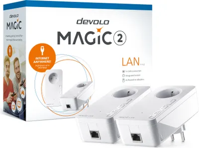 Produktbild von devolo Magic 2 LAN 1-1-2 Starter Kit 2400mbps