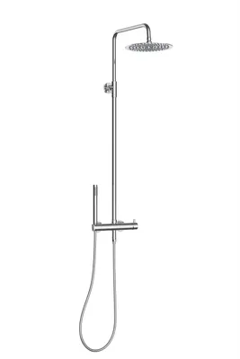 Obrázek produktu pro Sprchový set Marwell sprchová armatura Classico chrom 88-118x20 cm - nastavitelná sprchová lišta - dešťová sprcha - ruční sprcha s hadicí