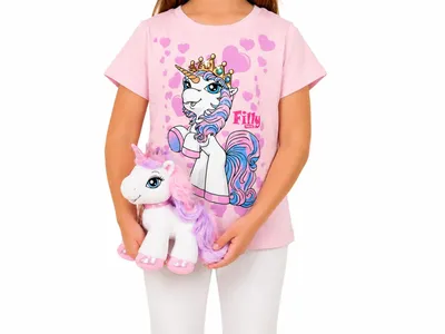 Produktbild von 00550 Disney Filly Unicorn T-Shirt Mädchen Rosa Gr. 98 – Süßes Einhorn-Motiv für kleine Abenteurer