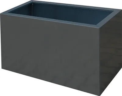 Produktbild von Palatino Exclusive Line Hochbeet / Pflanzkübel LOTTE aus verz. Stahl anthrazit 80 x 40, Höhe 50 cm, modular