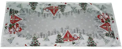 Produktbild von Tischläufer JUNA Schneemänner Weihnachten 40 x 90 cm Polyester