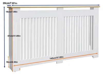 Obrázok produktu pre Kryt na radiátor, moderný minimalistický dizajn, široká kompatibilita, L
