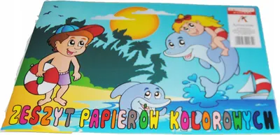 Zdjęcie produktu dla Zeszyt A5, papiery kolorowe, 8 kartek