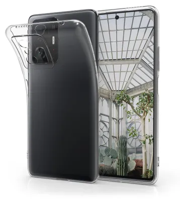 Produktbild von kwmobile Hülle kompatibel mit Xiaomi 11T / 11T Pro - Silikon Handyhülle transparent - Handy Case in Transparent