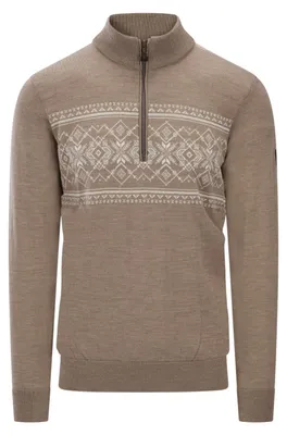 Productafbeelding van DALE OF NORWAY Liaset herenpullover van merinowol, beige, maat L