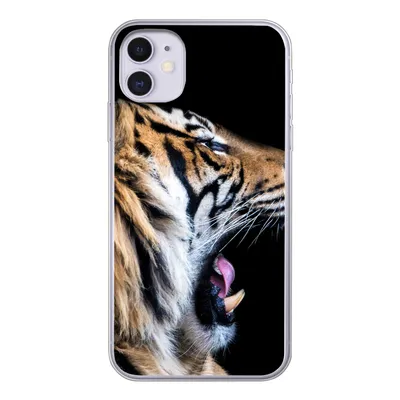 Produktbild von MuchoWow® Handyhülle Schutzhülle Hülle für iPhone 11 Tiger - Tiere - Porträt Silikon Softcase Handy Hülle - Handytasche