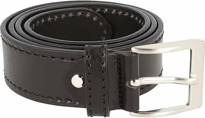 Produktbild von Schwarzer Rindsleder Gürtel 4 cm breit, Bundweite 85 cm