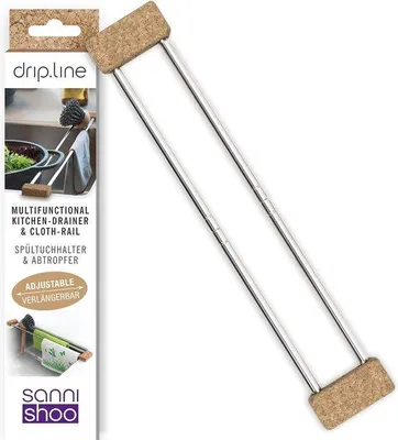 Zdjęcie produktu dla Naturalny stojak na naczynia z organizerem, organizer do zlewu, uchwyt na przybory kuchenne, wykonany w 100% z naturalnego materiału