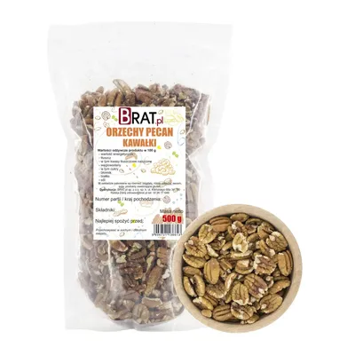 Obrázok produktu pre Pekanové orechy kúsky 500g Brat.pl