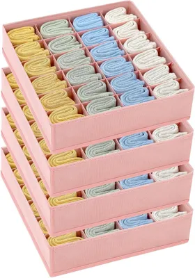 Produktbild von Unterwäsche Organizer mit 24 Fächern für Schublade und Schrank