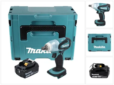 Obrázok produktu pre Akumulátorový rázový uťahovák Makita DTW 251 M1J 18 V 230 Nm 1/2" + 1x akumulátor 4,0 Ah + Makpac - bez nabíjačky