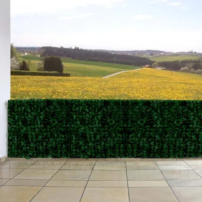 Produktbild von Balkonsichtschutz, Sichtschutz Windschutz Verkleidung für Balkon Terrasse Zaun 300x150cm Blatt dunkel