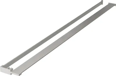 Produktbild von Mexen Wandregal mit Handtuchstange, gebürstetes Nickel - 800-02-97