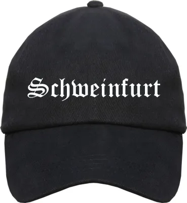 Produktbild von Schweinfurt Cappy - Altdeutsch bedruckt - Schirmmütze Cap Einheitsgröße Schwarz