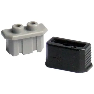 Image de SHIMANO Y2SS98030 Capuchon de pôle et couvercle pour dynamo de moyeu, gris/noir