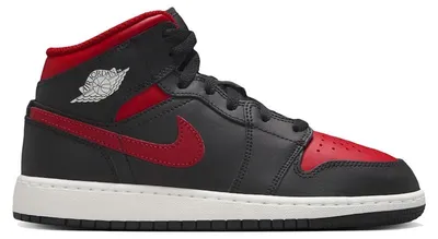Produktbild von Jordan 1 Mid Black Summit White Varsity Red (GS) - EU 40