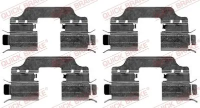 Produktbild von QUICK BRAKE 109-1653 Zubehörsatz Scheibenbremsbelag Vorne passend für MERCEDES-BENZ A-Klasse (W169)
