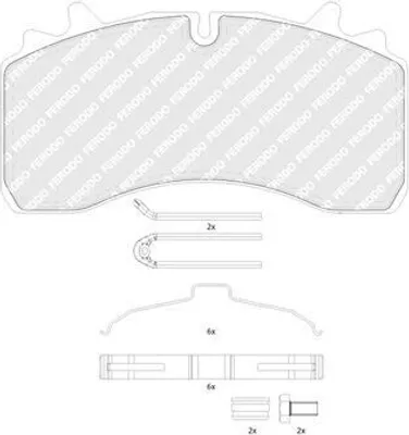 Produktbild von FERODO FCV1828B Bremsbeläge Satz Hinten