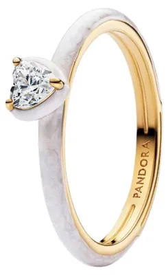 Produktbild von Chakra Herz Damenring, IP Gold, Zirkonia, Emaille von PANDORA