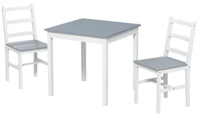 Immagine prodotto di Set da pranzo HOMCOM da 3 pezzi, tavolo da pranzo con 2 sedie, set da cucina per 2 persone