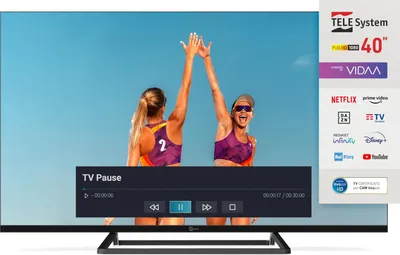 Obrázek produktu pro TELE System Smart TV 40" Full HD LED bezrámečkový DVB-T2 tivùsat