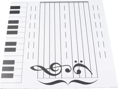 Image de Magnetic Dry Erase Board Note Reading Board for Music Lessons Piano Teacher Music Classroom Music Teacher Teaching Music Gift