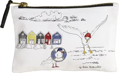 Produktbild von Schminktasche / Reißverschlusstasche "Freche Möwen", L 17 x B 10,5 cm, von Ihr Ideal Home Range