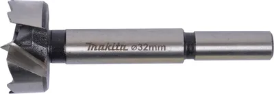 Image de Makita Mèche à bois 32,0x90mm avec pointe de centrage et queue ronde Bois D-42276