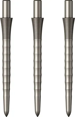 Produktbild von Mission | Sniper Seamless Flow Steeldart Spitzen | 28 mm | Silber | Ripple Ring Grip | 1 Set = 3 Stück