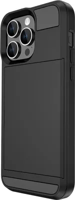 Produktbild von Telefonschutzhülle Stoßfest mit Schiebekartensteckplatz Kratzfeste Antivibrationsecken Telefonhülle für iPhone 15/15 Plus/15 Pro/15 Pro Max