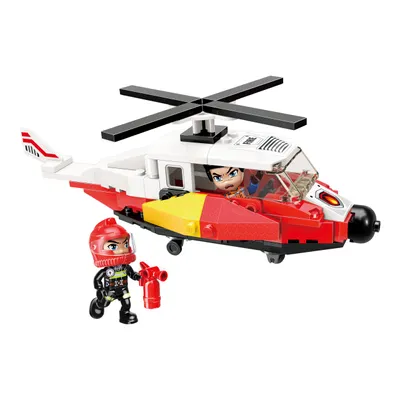 Produktbild von Qman Mine City Fire Line W12011-2 Rettungshubschrauber