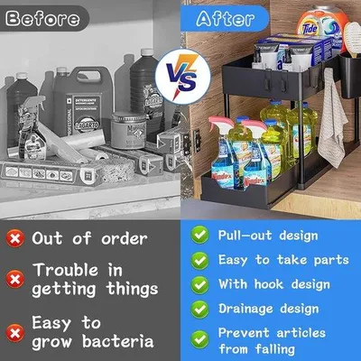 Image de Organiseur Unterheinsk, 2 pièces, rangement