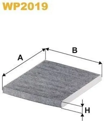 Produktbild von WIX FILTERS WP2019 Innenraumfilter Pollenfilter für ALFA ROMEO GIULIETTA (940) Aktivkohle