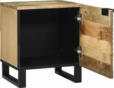 Immagine prodotto di vidaXL Comodino in legno naturale 40 x 33 x 46 cm