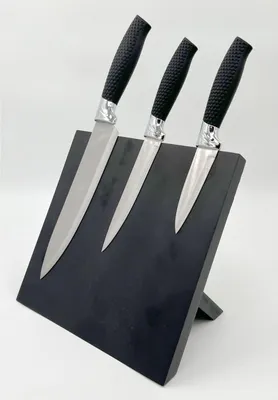 Produktbild von Messerblock mit Magnetfront 21,5x14x21,5cm Schwarz