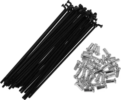 Produktbild von 36 Set 12G Fahrradspeichen 135mm Fahrradradspeichen 45 Stahl Schwarz