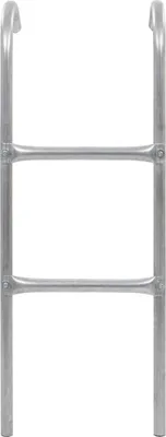 Produktbild von vidaXL 2-stufige Trampolinleiter Stahl Silbern 102,6 cm