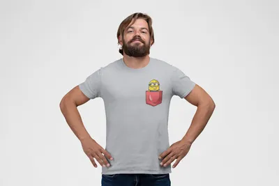 Produktbild von D&B Uni Polo PO00020 Minion Pocket Grau-Größe 4XL