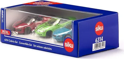 Produktbild von SIKU 6314 - Schwarz - Grün - Rot - Cabrio-Modell - Metall - Kunststoff - Cabrio-Set