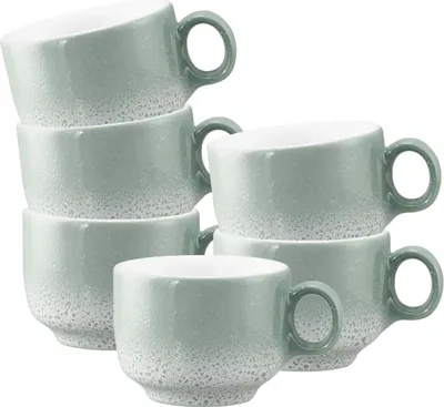 Produktbild von Seltmann Weiden Sento Home Aura mint Espressoobertasse 0,08 l mit Henkel 6er Set