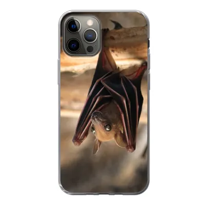 Produktbild von MuchoWow® Handyhülle Schutzhülle Hülle für iPhone 13 Pro Baby - Fledermaus - Holz Silikon Softcase Handy Hülle - Handy-Tasche