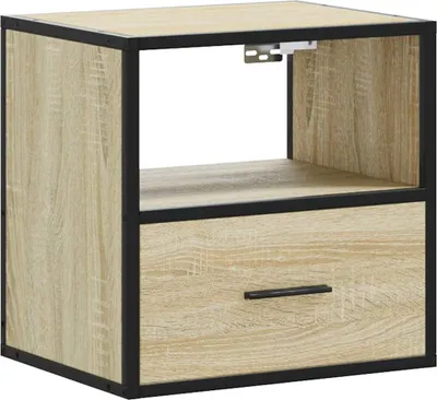 Zdjęcie produktu dla vidaXL Ścienna szafka nocna dąb sonoma 40x31x39,5 cm