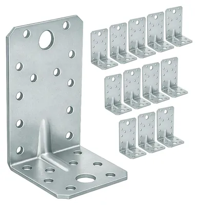 Immagine prodotto di Omgoods - Set di 12 staffe angolari robuste per giunzioni in legno e metallo