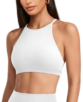 Imagen del producto de Sujetadores deportivos para mujer - Tirantes ajustables - Blanco