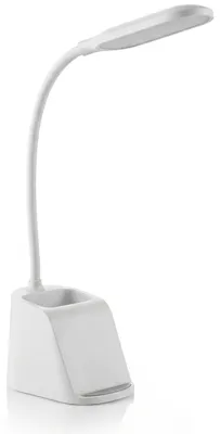Zdjęcie produktu dla BEARWARE Lampa biurkowa LED z funkcją ściemniania, lampa biurowa, oświetlenie biurowe, lampa do czytania, lampka nocna, akumulator, 3 kolory światła, ładowarka, uchwyt na długopis, dotykowa, bezprzewodowa
