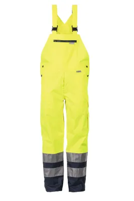 Produktbild von Planam Warnschutz Regenlatzhose 2067 Gr. M gelb/marine