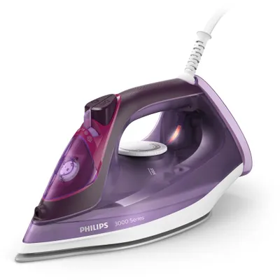 Obrázek produktu pro Žehlička Philips řady 3000 s keramickou deskou, konstantní pára 40 g/min, 2600 W, fialová (DST3041/30)