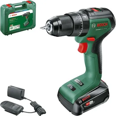 Produktbild von Akku-Bohrschrauber UniversalImpact 18V-60, 1 x Akku PBA 18V 2.0Ah, Tragekoffer