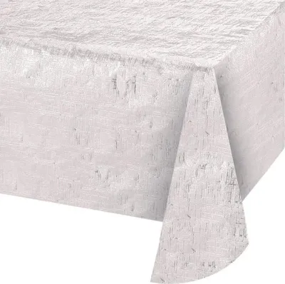 Produktbild von Tischdecke Weiß Irisierend 137x274 cm